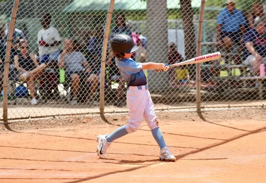 Youth baseball player training